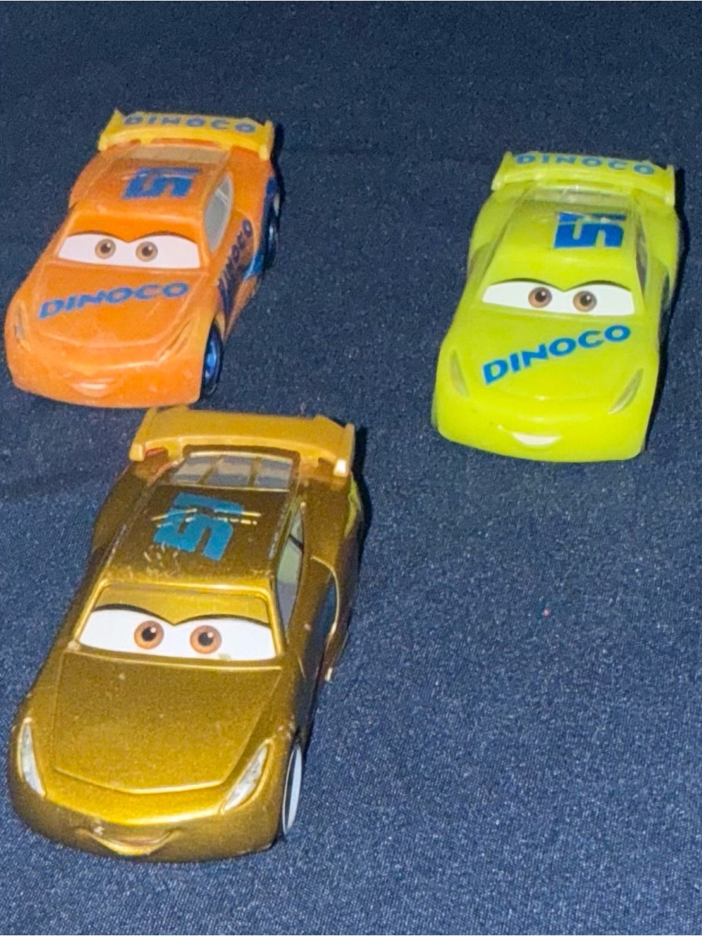 Disney Cars Cruz Ramirez Collection (die cast, color changer, and glow racer)